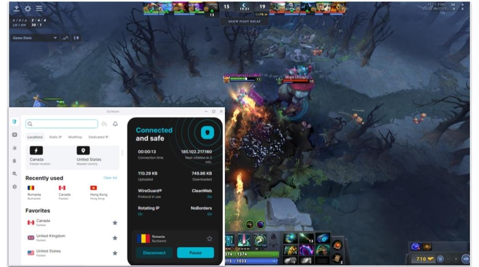 Surfshark下载游戏加速器模式